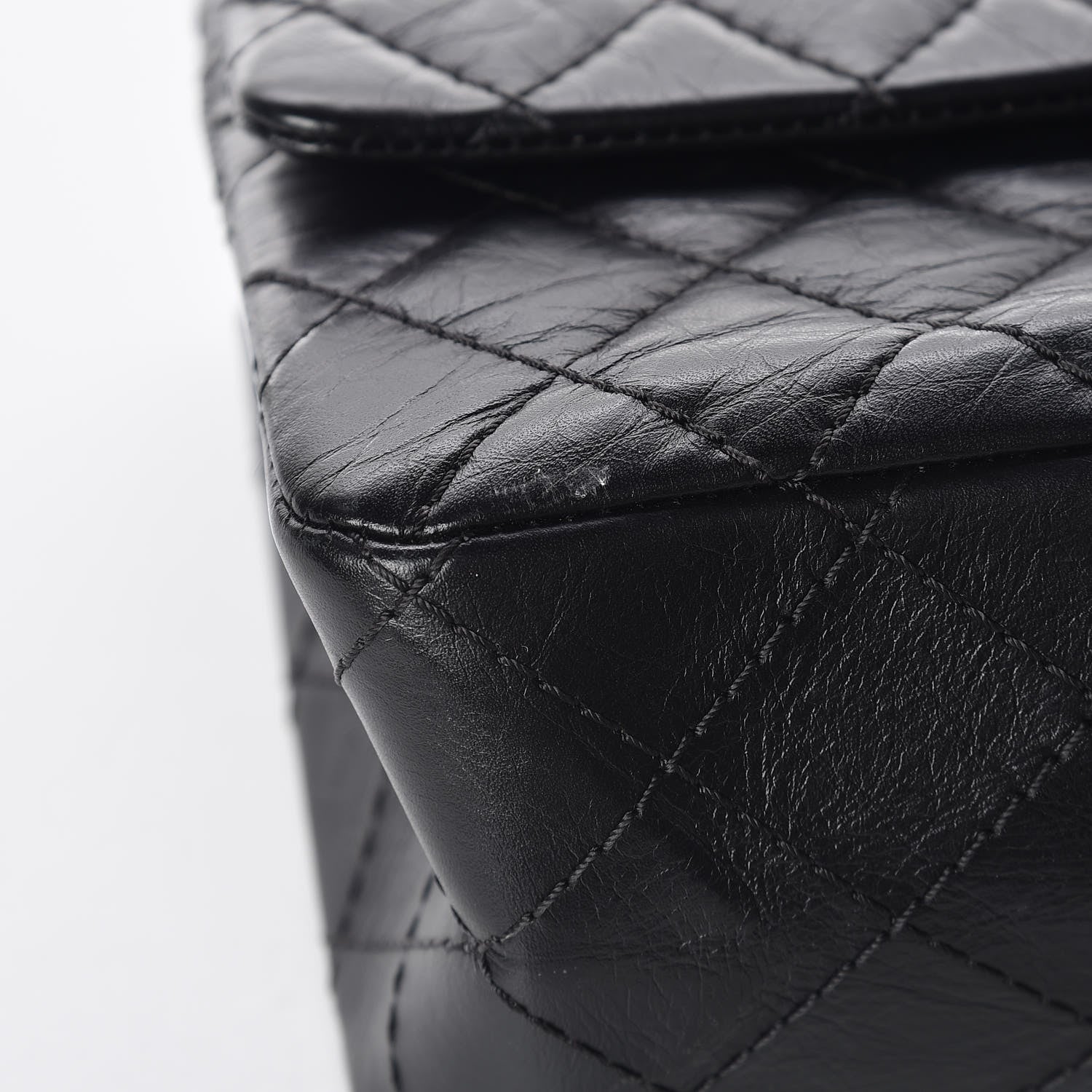 Chanel Aged Calfskin Quilted 2.55 Reissue 225 Flap Black 10 of 13