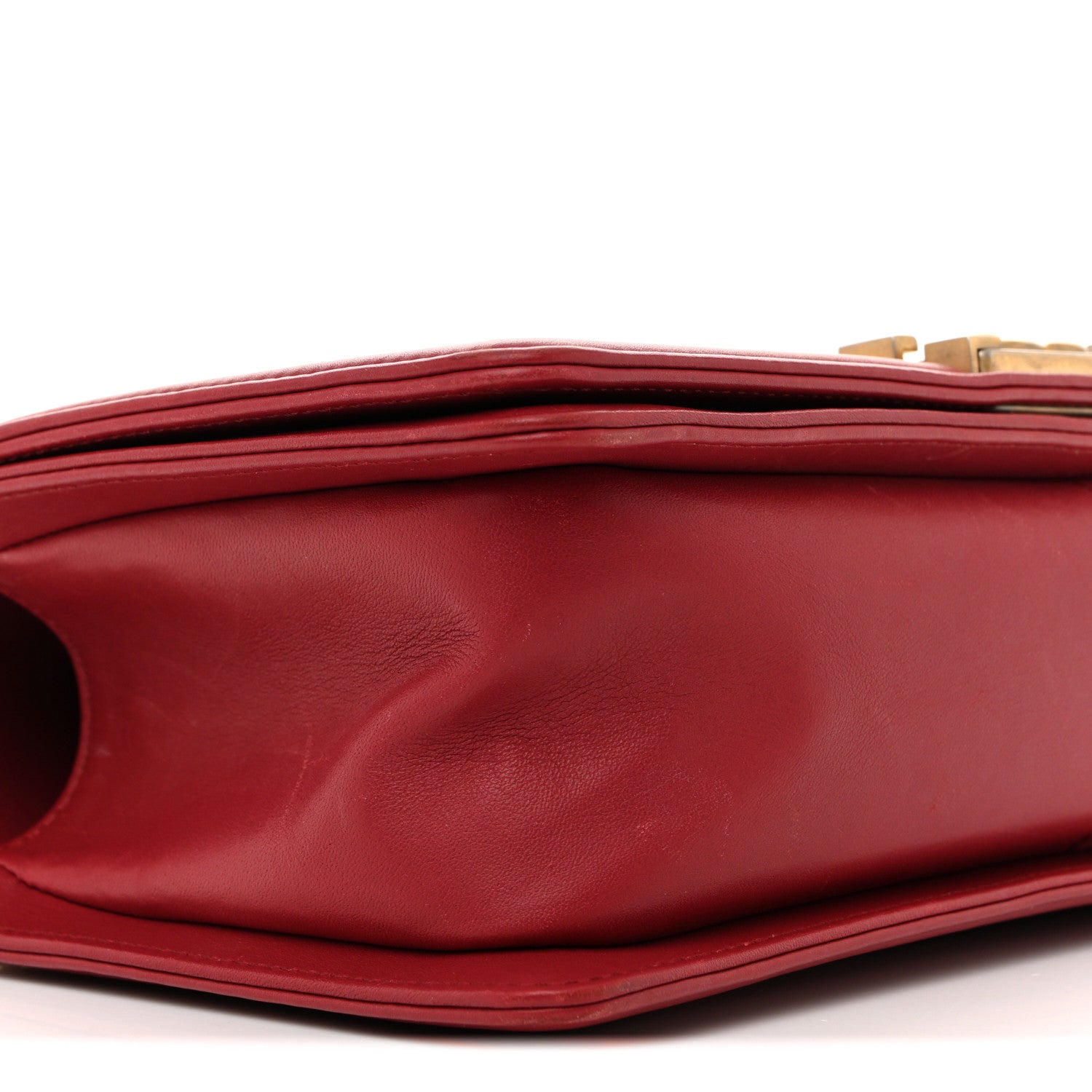 Chanel Lambskin Quilted Medium Boy Flap Dark Red 9 of 16