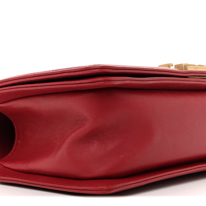 Chanel Lambskin Quilted Medium Boy Flap Dark Red 9 of 16