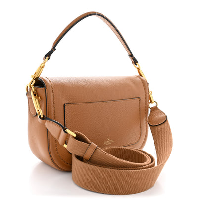Valentino Garavani Soft Grainy Calfskin Alltime Shoulder Bag Almond Beige 3 of 11