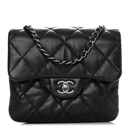 Chanel Lambskin Quilted Mini Chanel 3 Flap Black 1 of 11