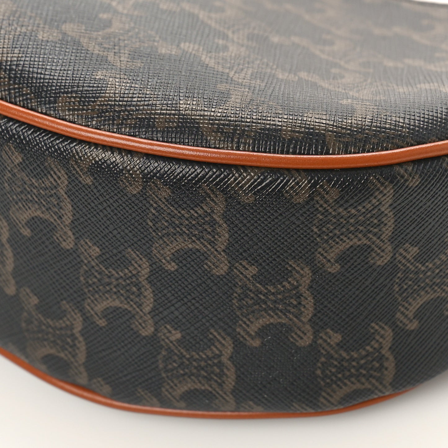 Triomphe Canvas Calfskin Ava Shoulder Bag Tan