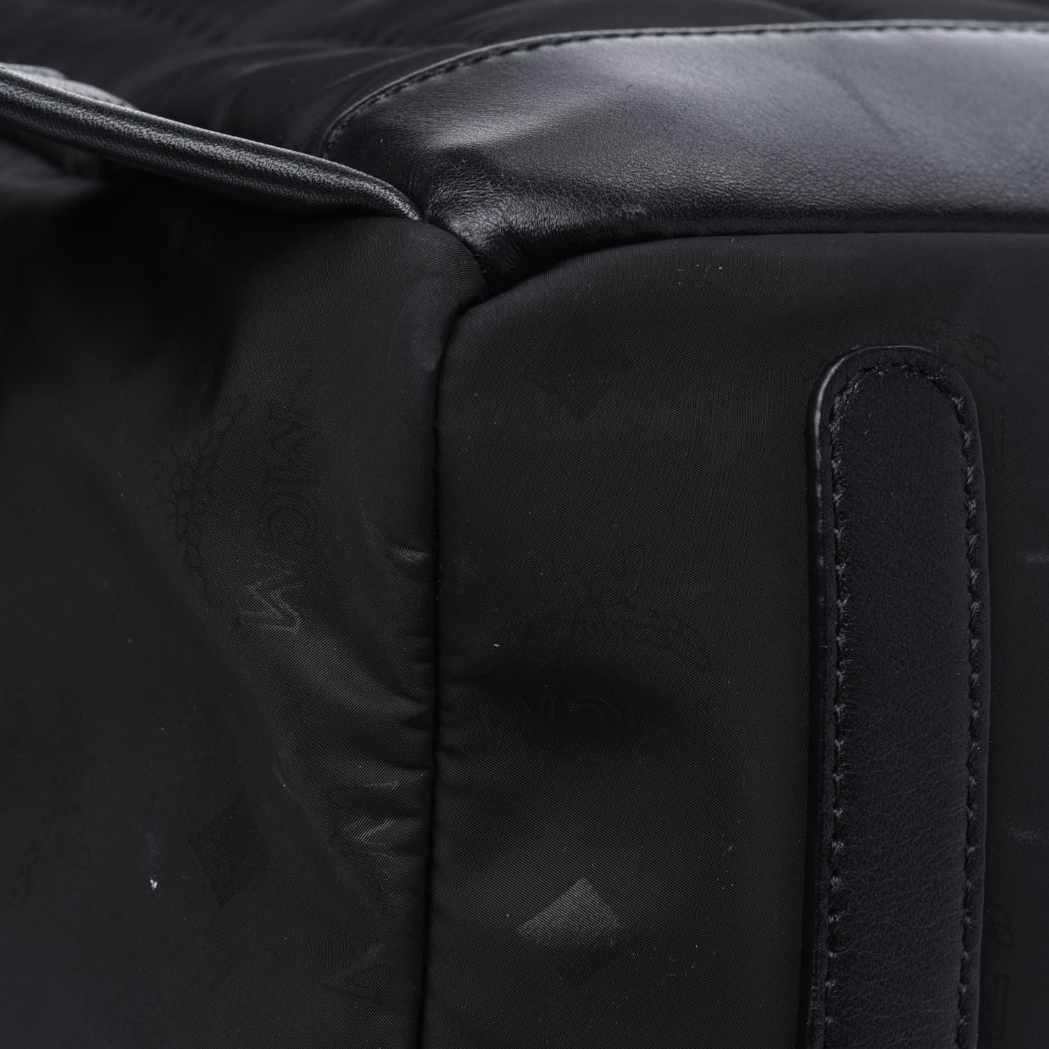 MCM Nylon Monogram Stark Classic Backpack Black 9 of 16