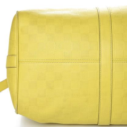 Louis Vuitton Damier Infini Keepall Bandouliere 45 Vert Acide 25 of 32