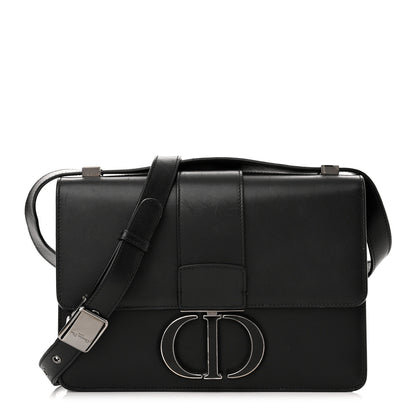 Christian Dior Smooth Calfskin 30 Montaigne Flap Bag Black 1 of 10