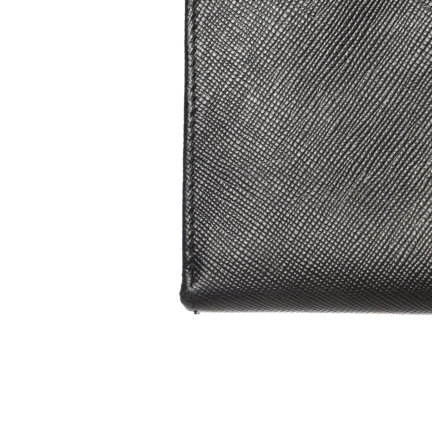 Prada Saffiano Metal Continental Flap Wallet Nero Black 10 of 10