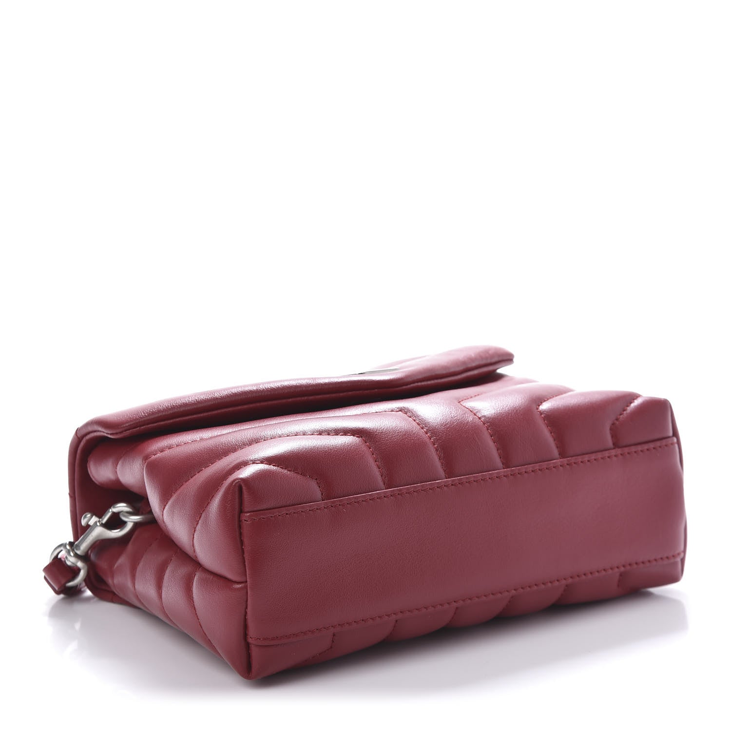 Saint Laurent Calfskin Y Quilted Monogram Toy Loulou Crossbody Bag New Lipstick 4 of 9