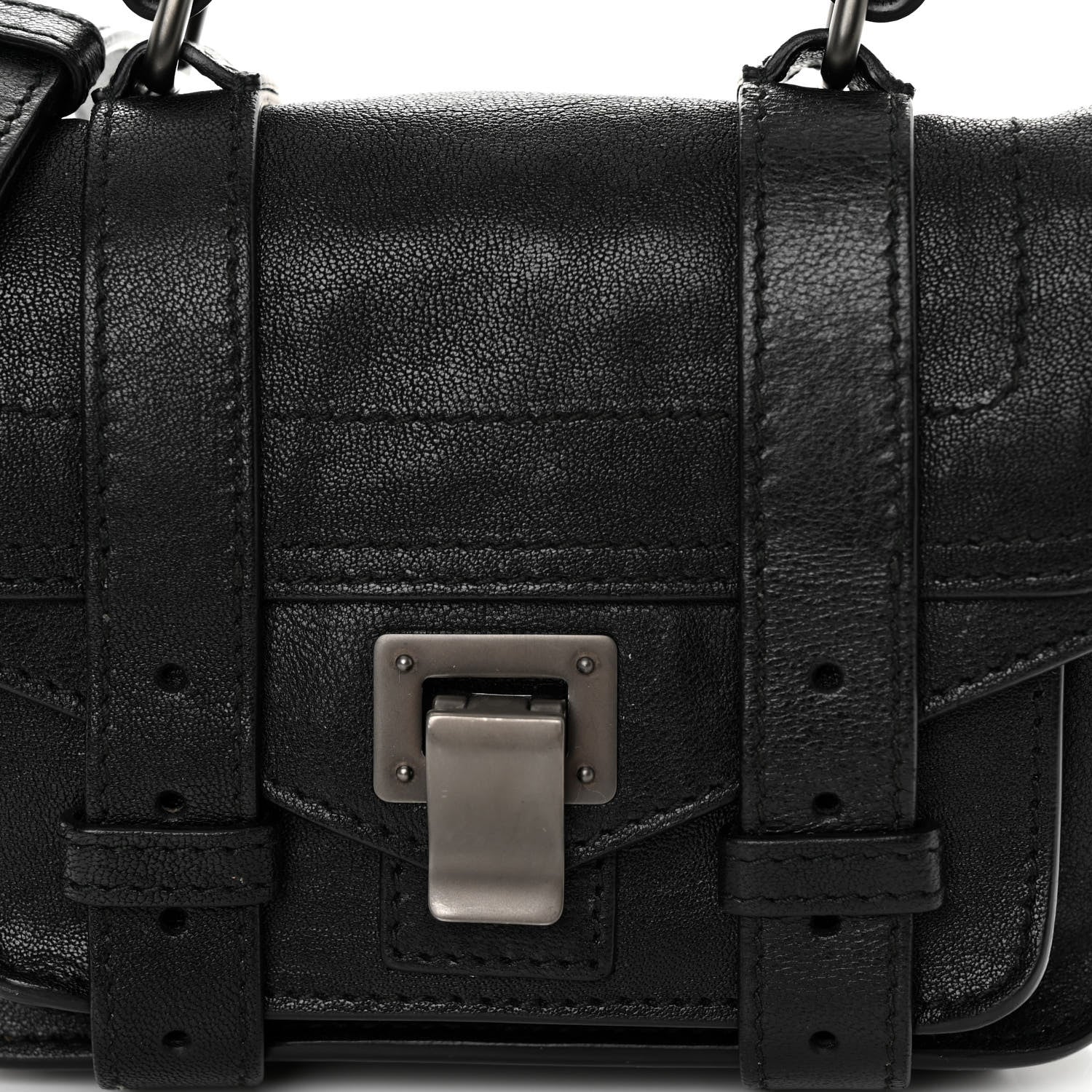Proenza Schouler Lambskin Micro PS1 Satchel Black 8 of 10