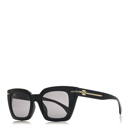 Chanel Acetate Square Sunglasses 5509-A Black 1 of 9