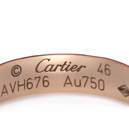 Cartier 18K Pink Gold 3.5mm LOVE Wedding Band Ring 46 3.75 4 of 4