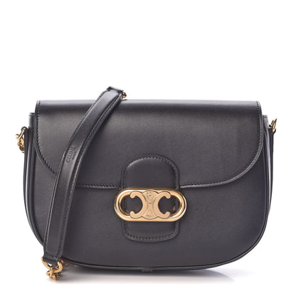 Celine Shiny Calfskin Medium Chain Maillon Triomphe Black 1 of 10