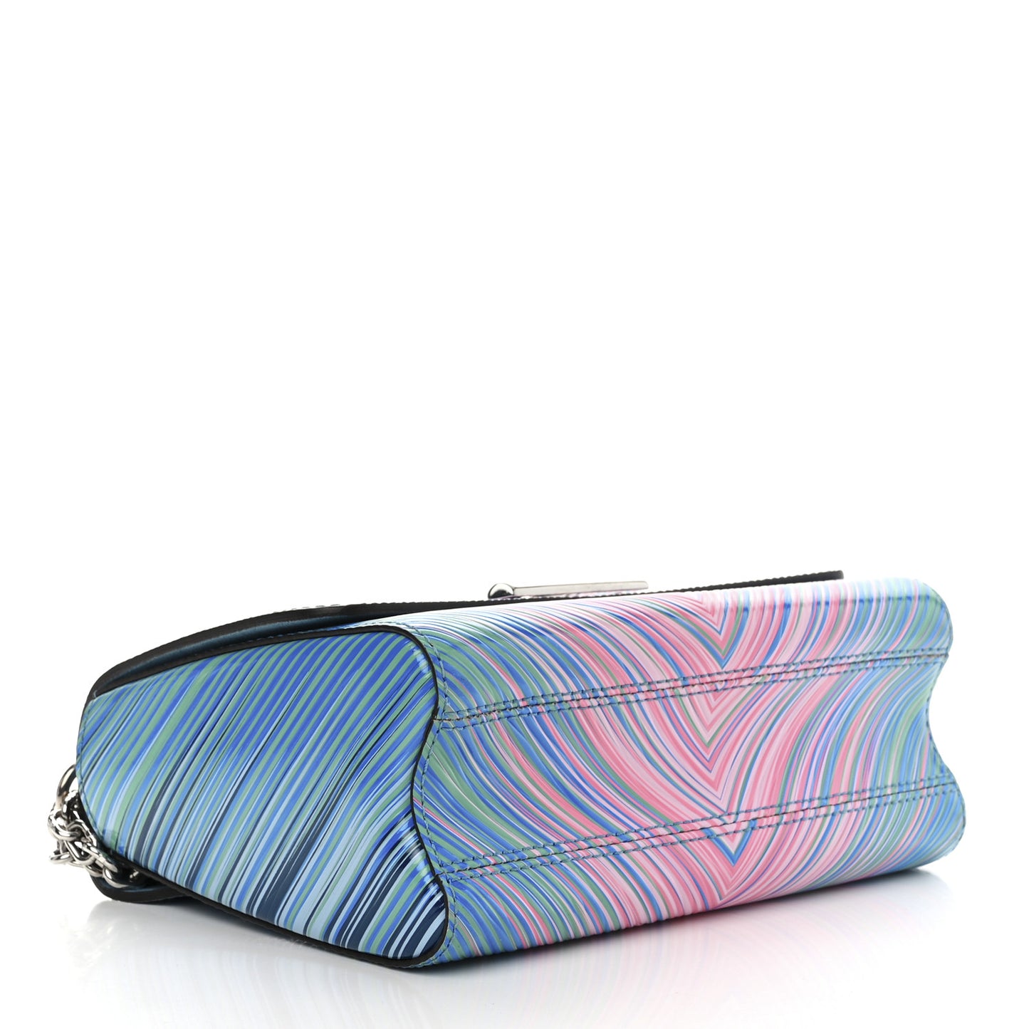 Epi Tropical Twist Shoulder Bag MM Blue Rose