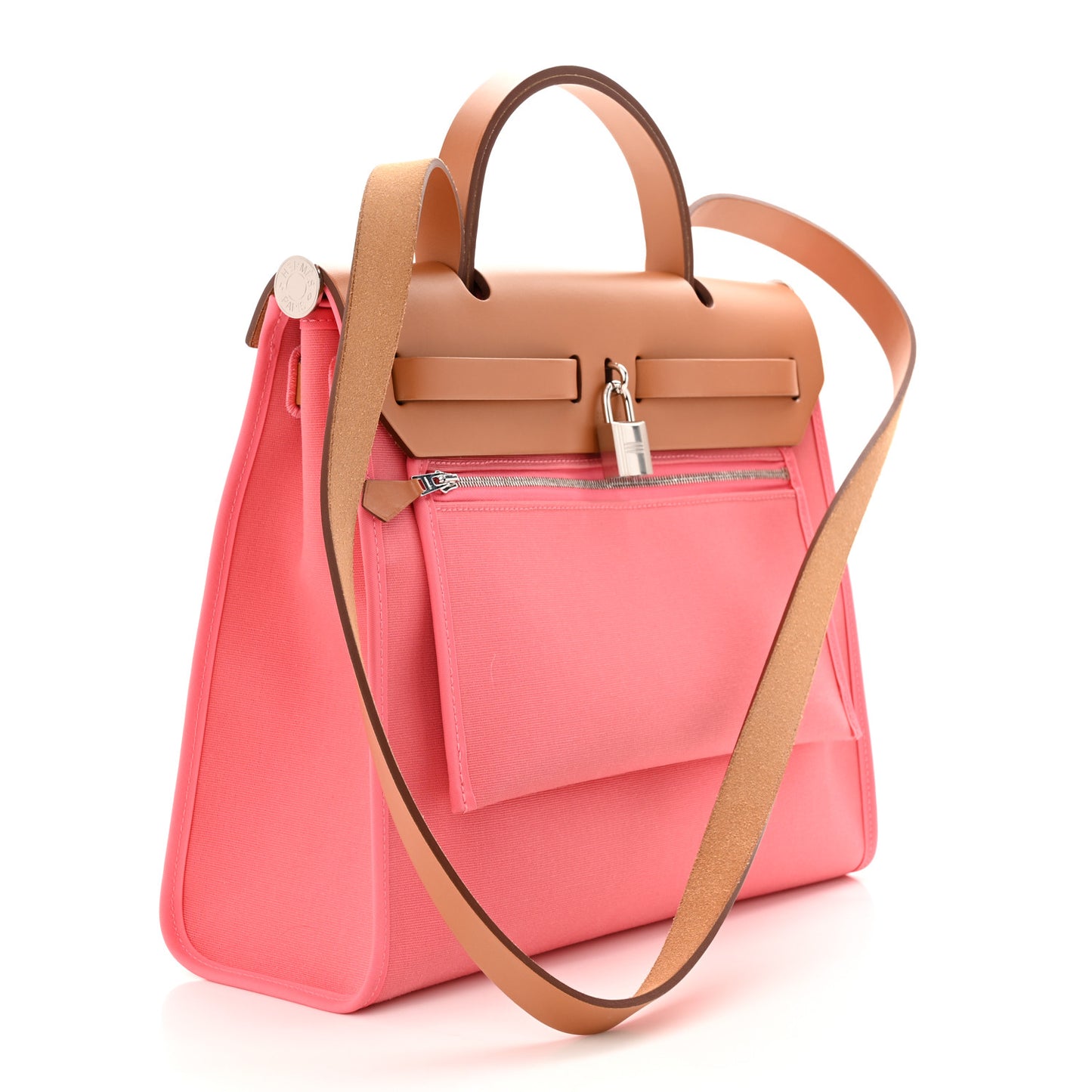Vache Hunter Toile Herbag Zip 31 PM Rose Azalee Natural
