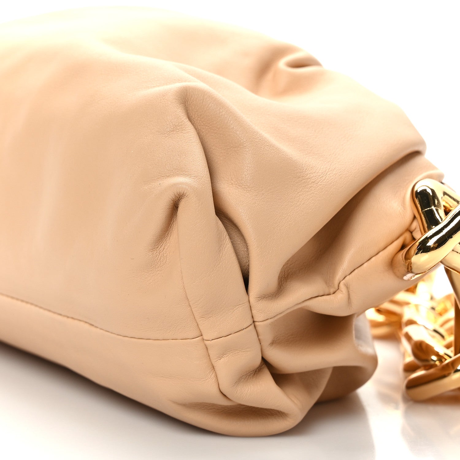 Bottega Veneta Calfskin The Pouch Chain Almond 9 of 9