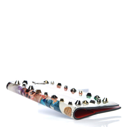 Christian Louboutin CHRSTIAN LOUBOUTIN Patent Calfskin Loubipass Trash-Print Passport Holder Multi 4 of 8