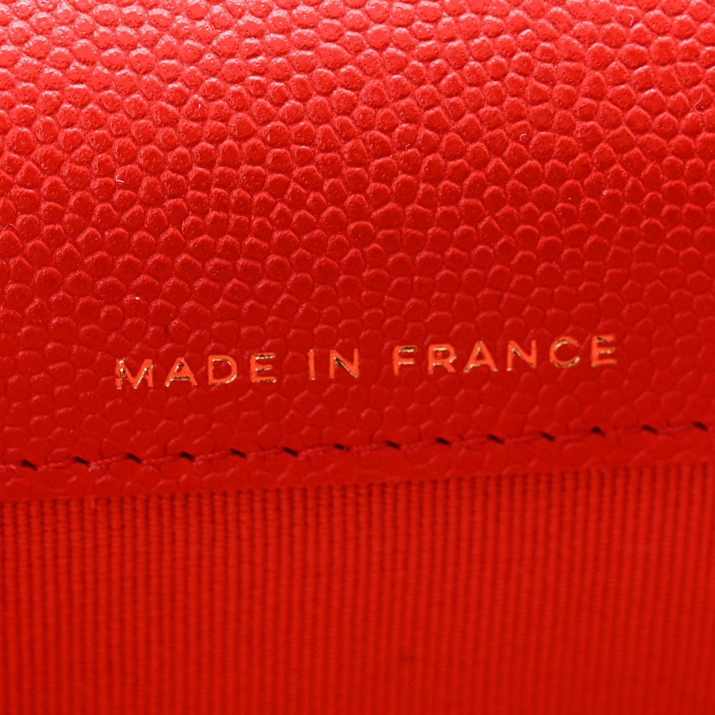 Caviar Quilted Flap Card Holder Wallet Red