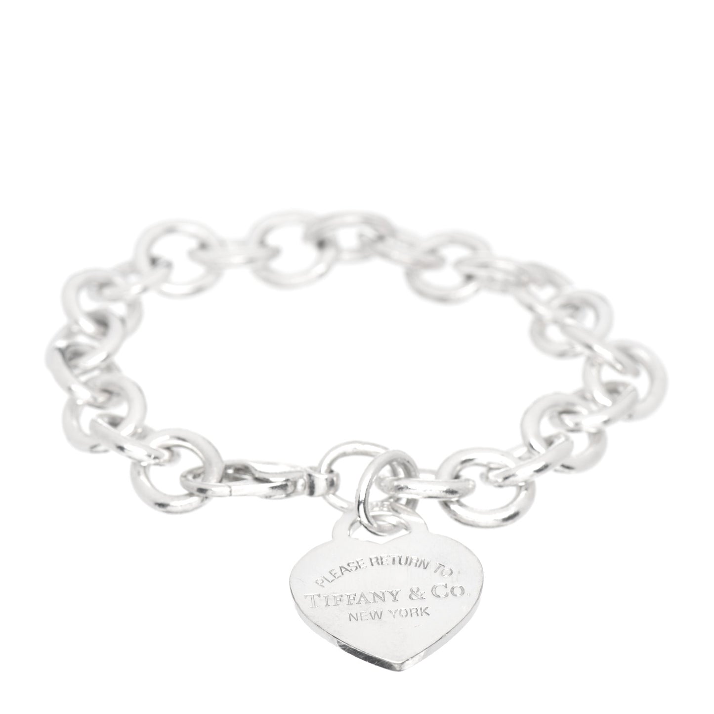 Sterling Silver Return to Tiffany Heart Tag Charm Bracelet