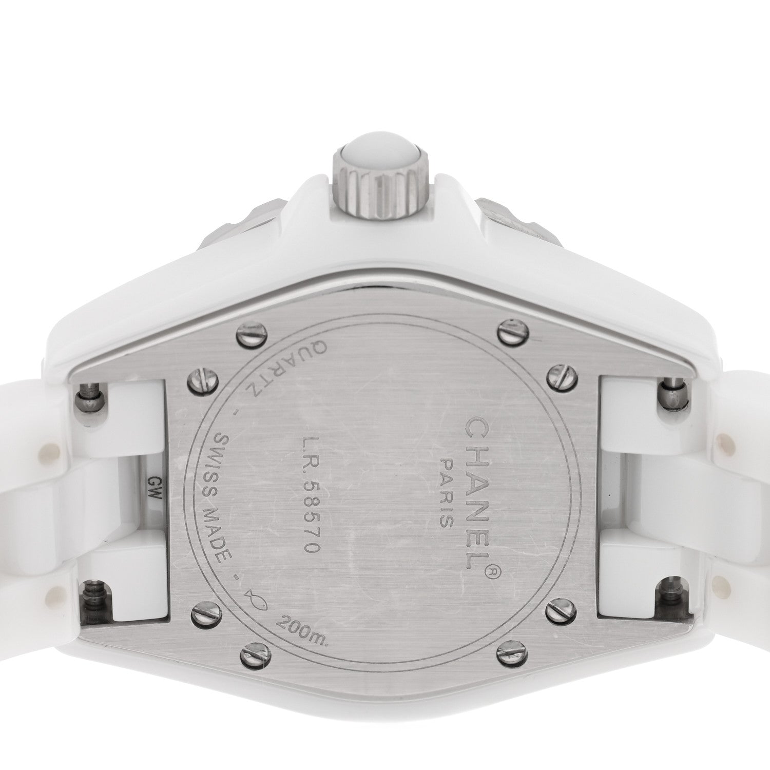Chanel Stainless Steel Ceramic 33mm J12 Quartz Watch White 4 of 4