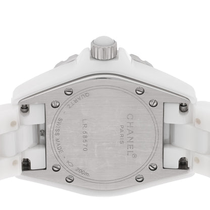 Chanel Stainless Steel Ceramic 33mm J12 Quartz Watch White 4 of 4