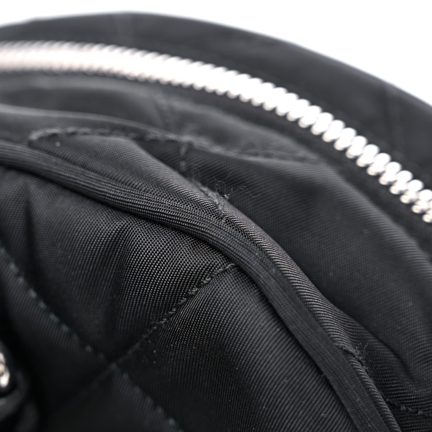 Nylon Tessuto Impuntu Quilted Backpack Black