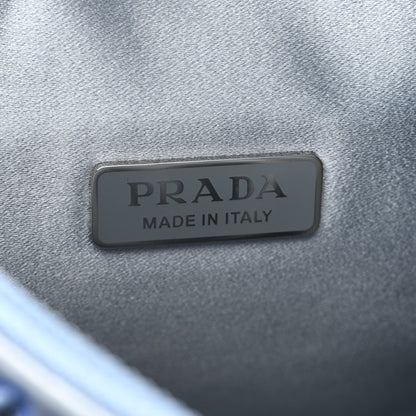 Prada Satin Crystal Mini Re-Edition 2000 Bag Celeste 6 of 12