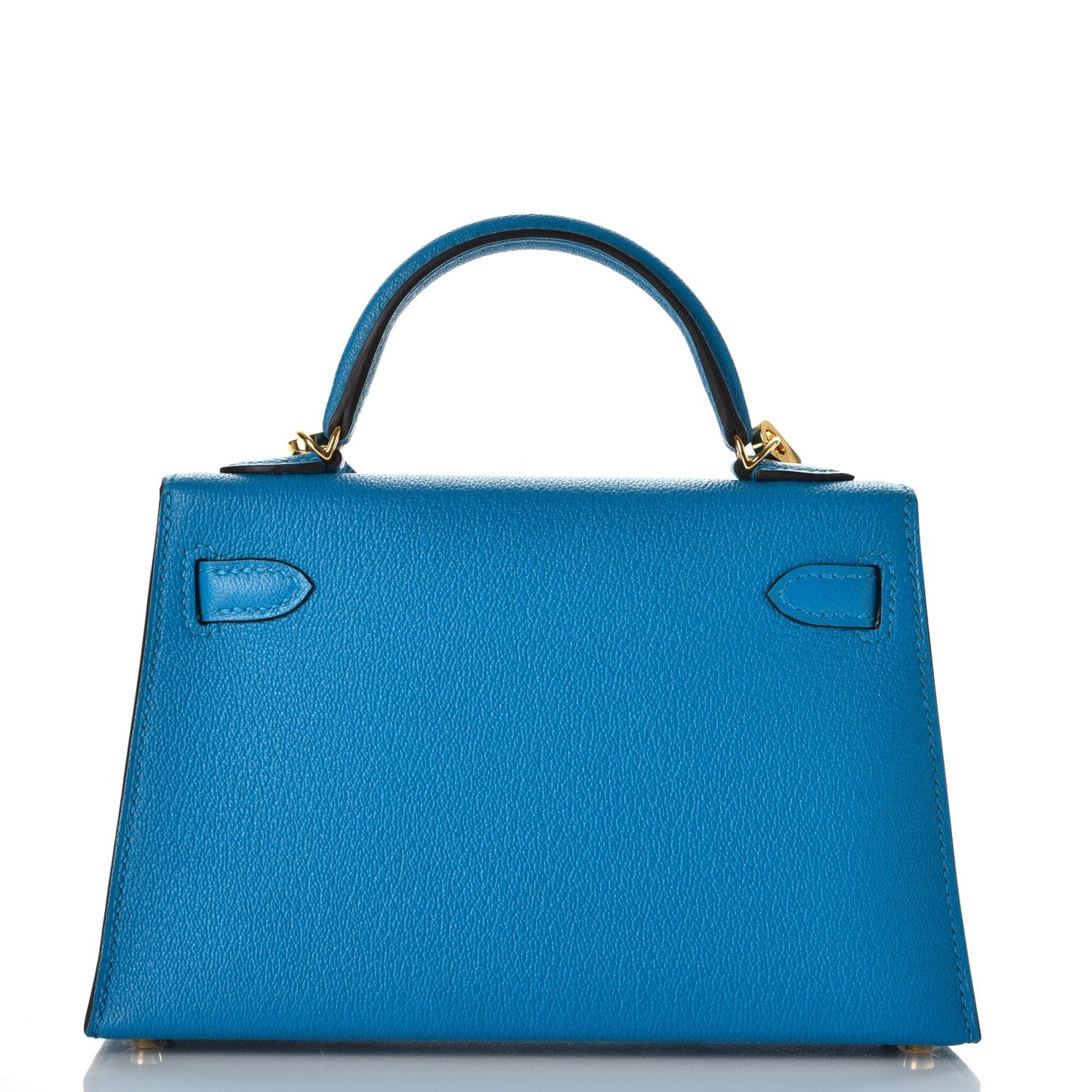 Chevre Mysore Mini Kelly Sellier 20 Bleu Zanzibar