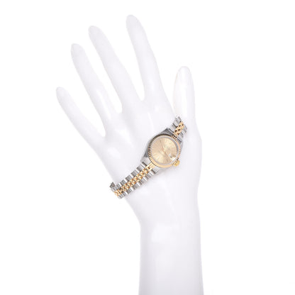 Rolex Stainless Steel 18K Yellow Gold 26mm Oyster Perpetual Datejust Watch Champagne 69173 2 of 6