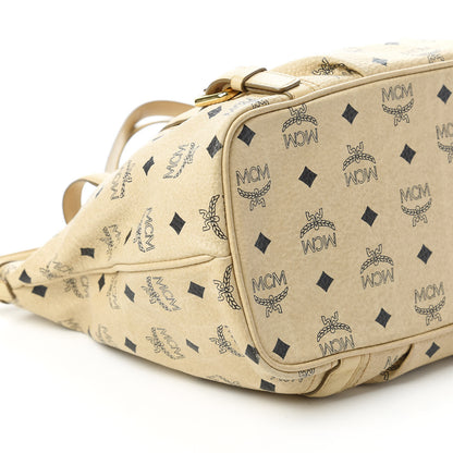 MCM Visetos Medium Essentials Shopper Tote Beige 6 of 10