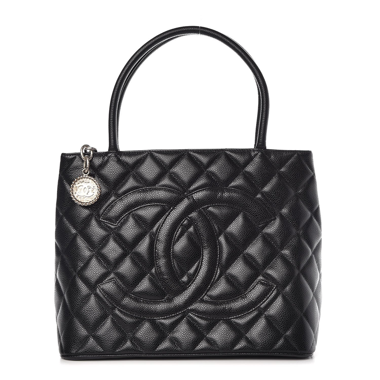 Chanel Caviar Quilted Medallion Tote Black 1 of 8