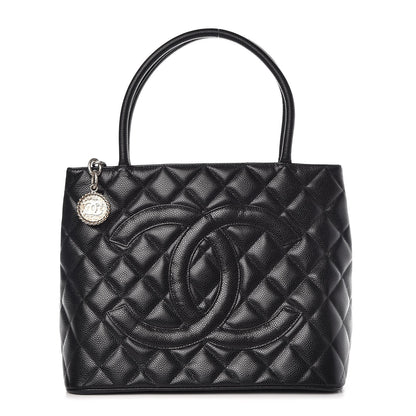 Chanel Caviar Quilted Medallion Tote Black 1 of 8
