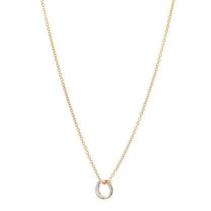 Cartier 18K Pink Yellow White Gold Trinity Pendant Necklace 1 of 8