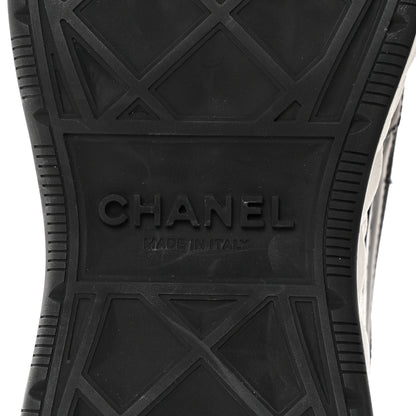 Chanel Velvet Calfskin Mixed Fibers CC Sneakers 37 Black 8 of 9