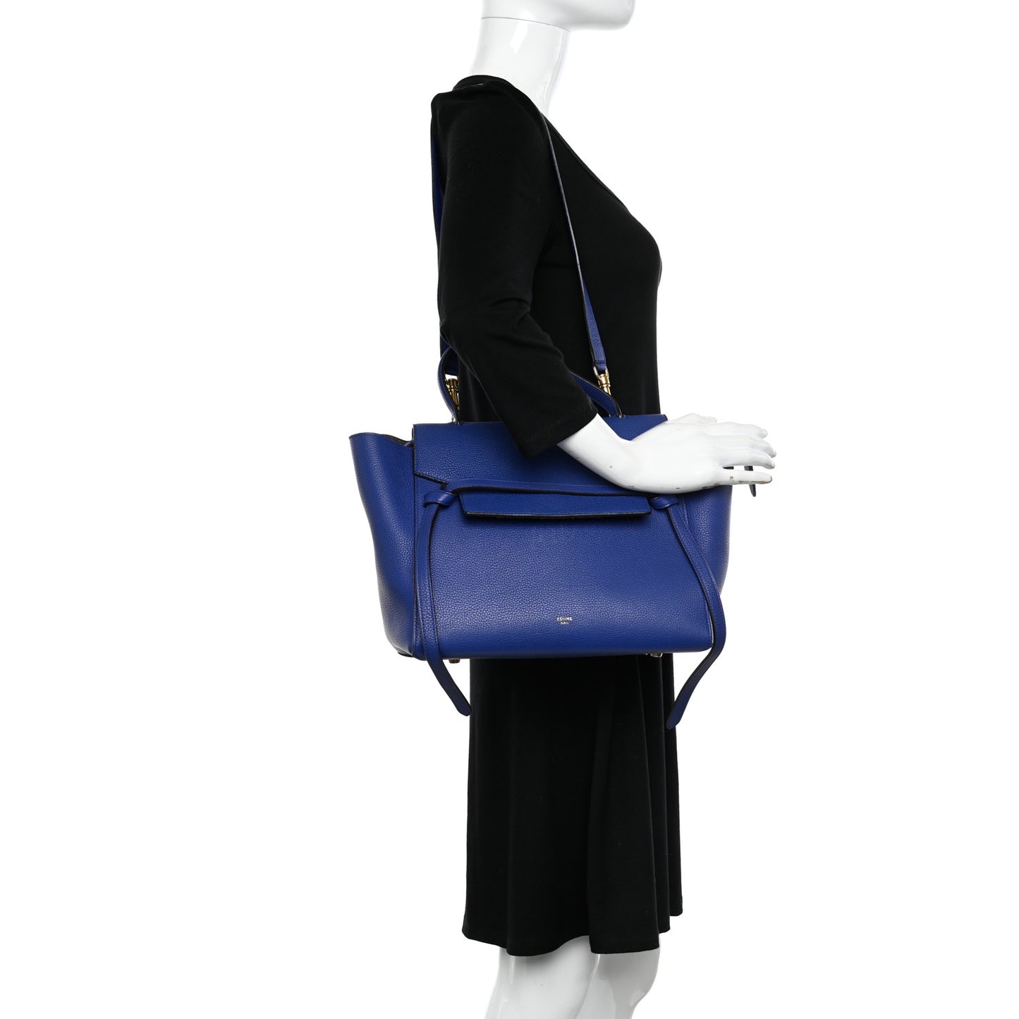 Grained Calfskin Mini Belt Bag Indigo