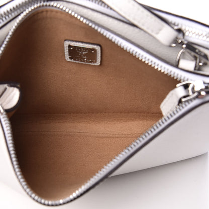 MCM Grained Calfskin Milla Double Crossbody Bag White 5 of 10