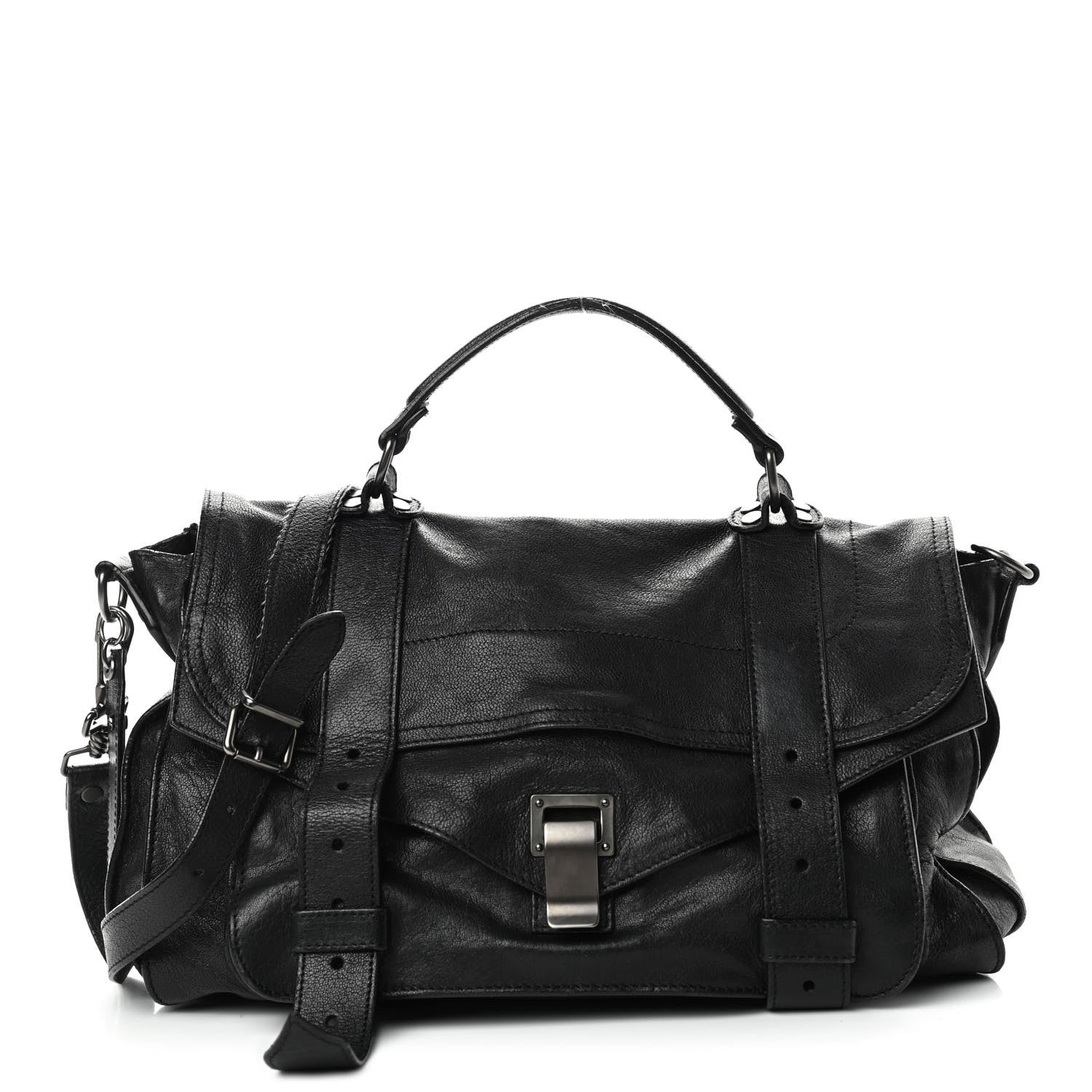Proenza Schouler Lambskin Medium PS1 Satchel Black 1 of 10