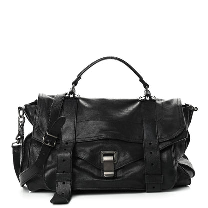 Proenza Schouler Lambskin Medium PS1 Satchel Black 1 of 10