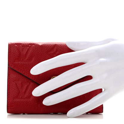 Louis Vuitton Empreinte Victorine Wallet Scarlet 2 of 9