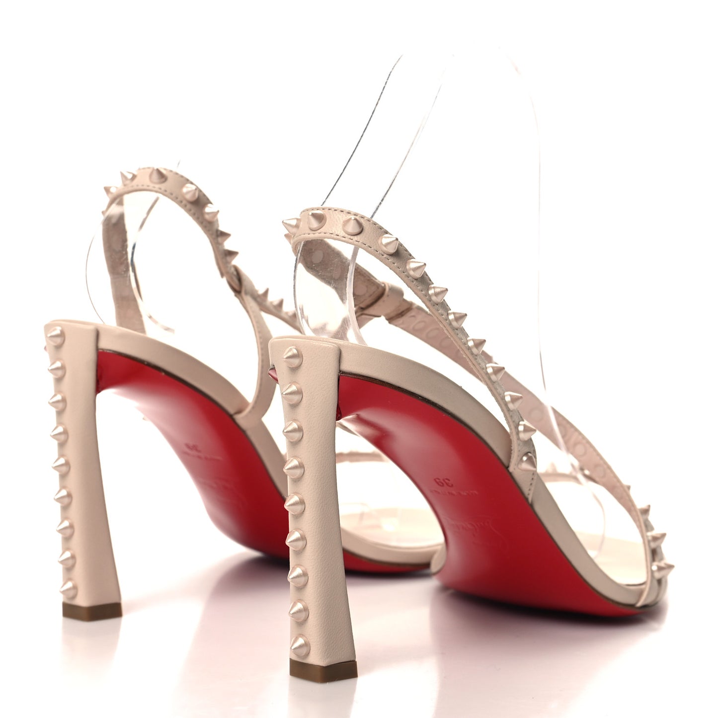 Nappa Rosa Condorapik 85 Spike Sandals 39 Leche