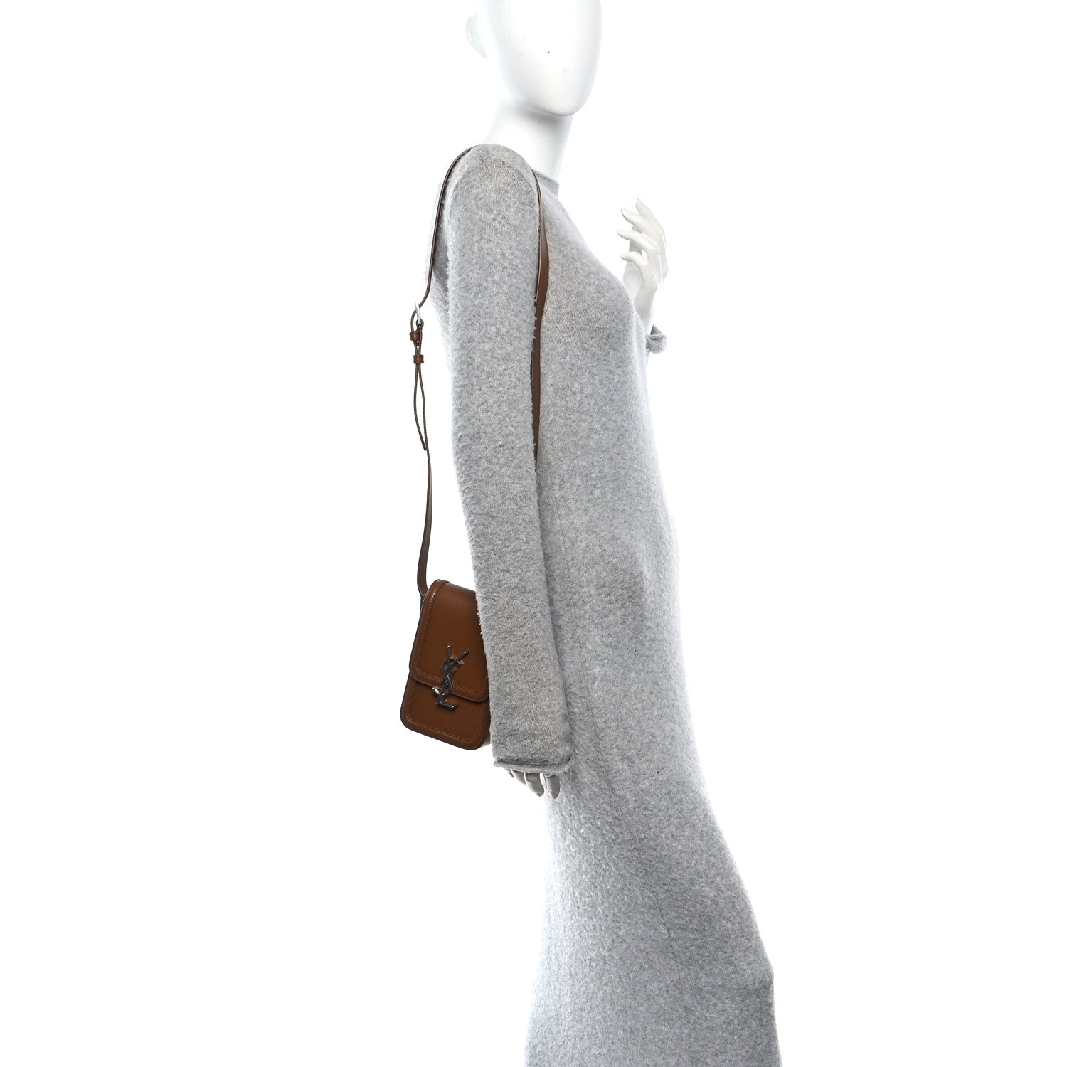 Saint Laurent Smooth Calfskin Mini Solferino Satchel Fox 2 of 10