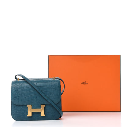 Hermes Matte Alligator Constance 18 Colvert 11 of 11