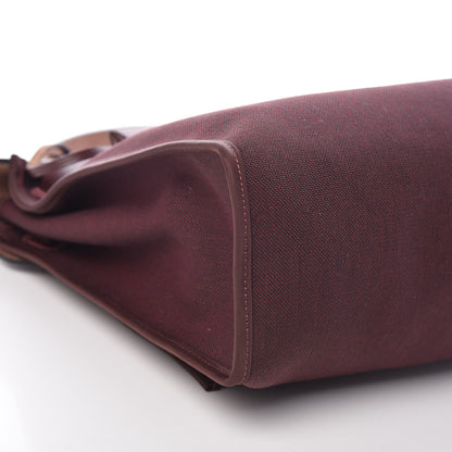 Hermes Vache Hunter Toile Officier Herbag Zip 31 PM Prune 12 of 13