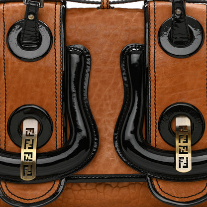 Fendi Nappa Patent B Bag Osso Black 7 of 10