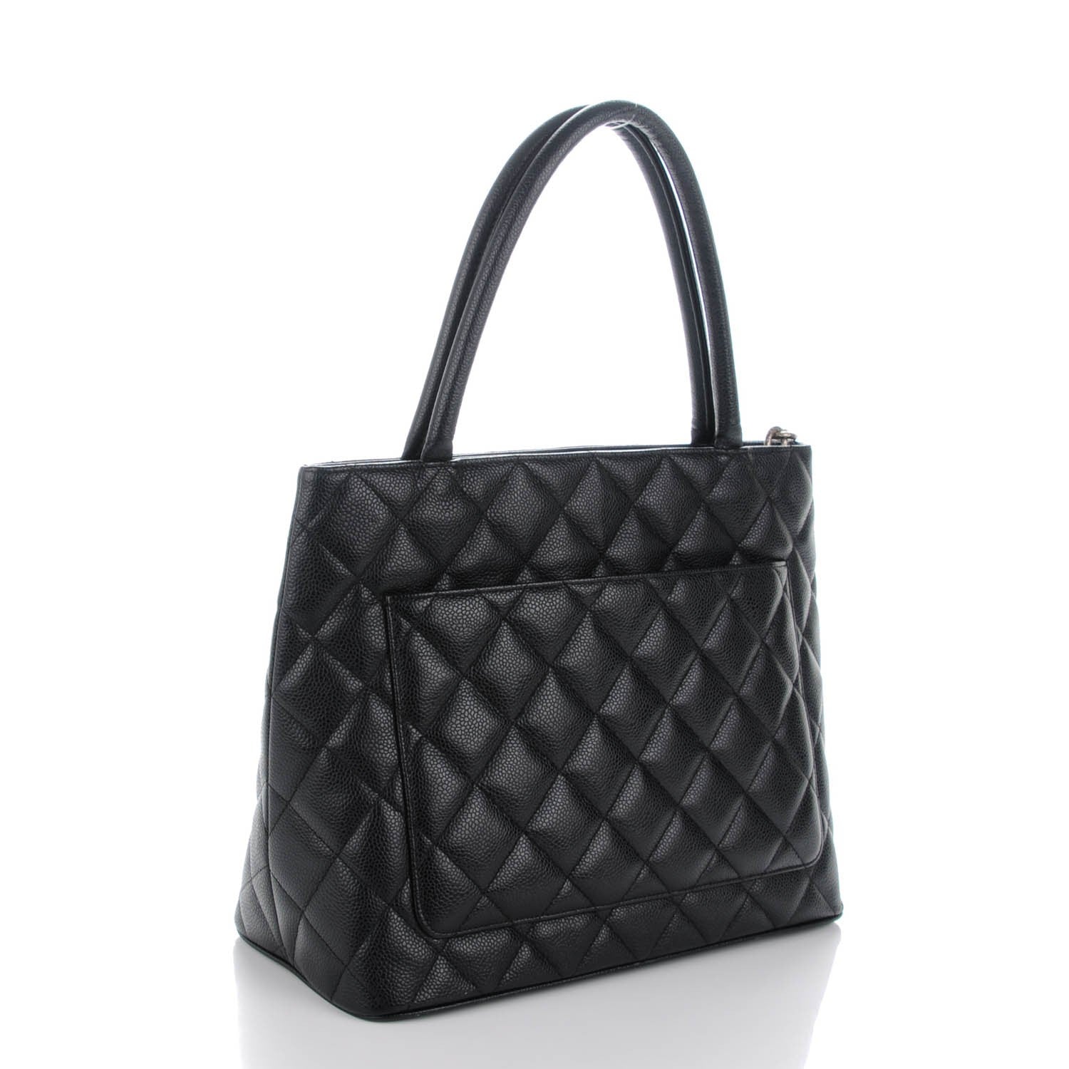 Chanel Caviar Quilted Medallion Tote Black 3 of 7