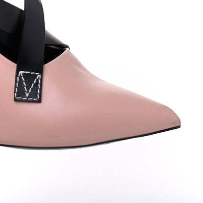 Louis Vuitton LOUIS VUITTON Calfskin Matchmake Cross Pumps 40 Beige Black 21 of 27