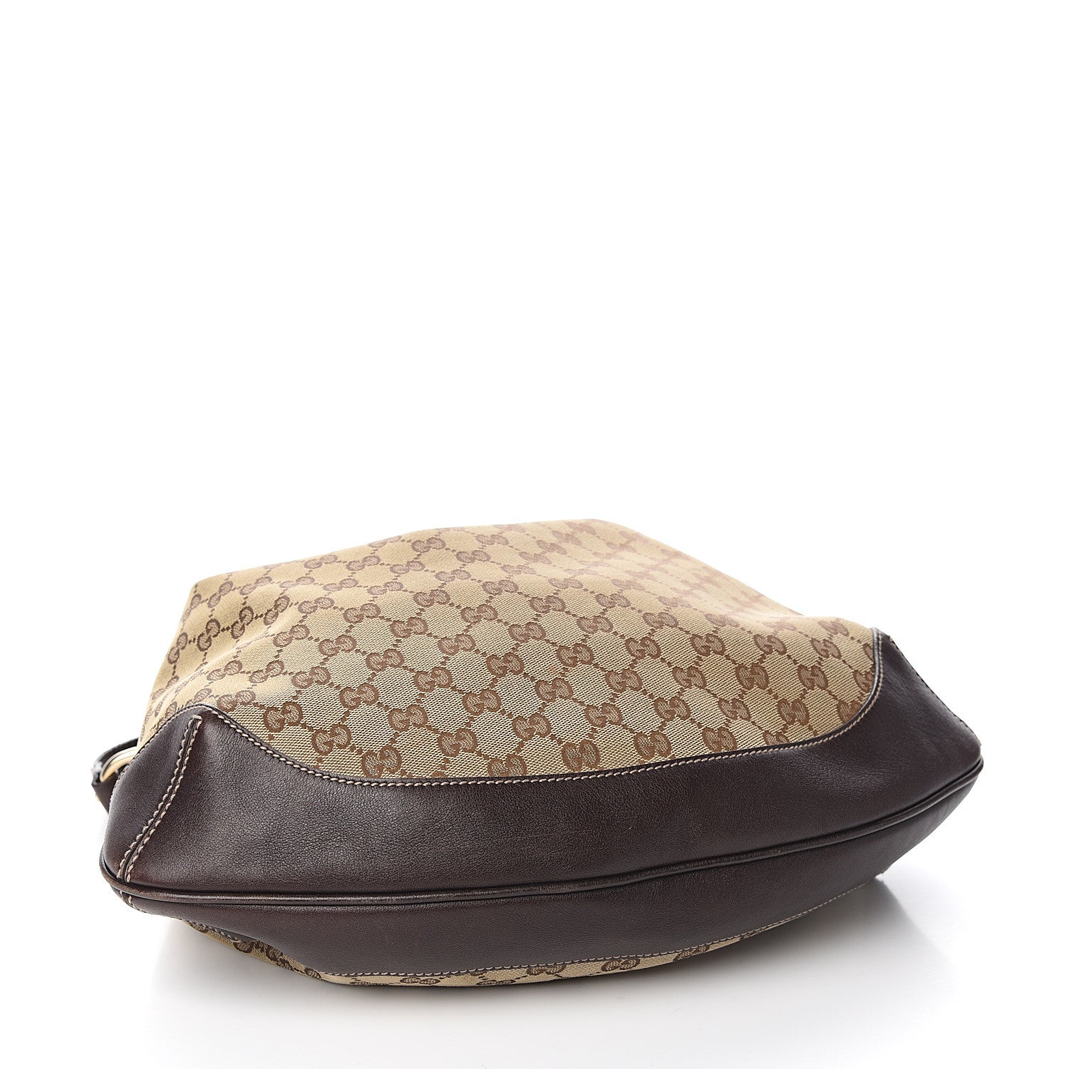Gucci Monogram Medium Peggy Bamboo Top Handle Bag Dark Brown 3 of 9