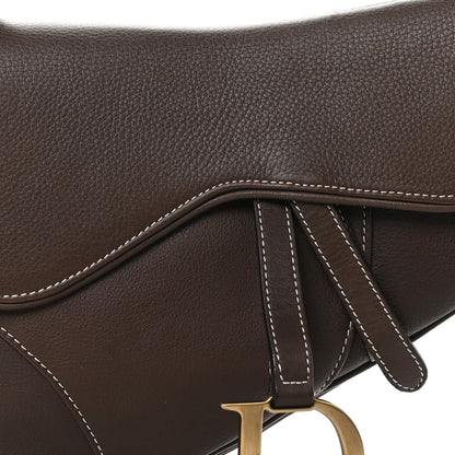 Christian Dior Calfskin Saddle Bag Brown 8 of 10