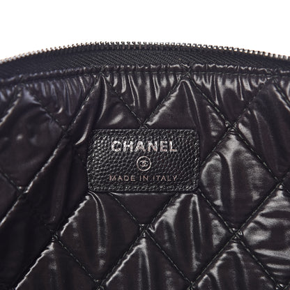 Chanel Caviar Quilted Large Boy Cosmetic Case Black 7 of 11