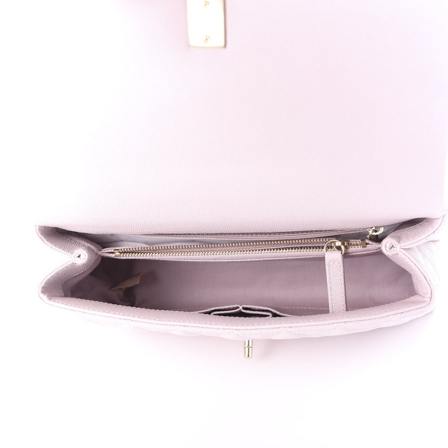 Caviar Quilted Small Coco Handle Flap Lilas Lilac