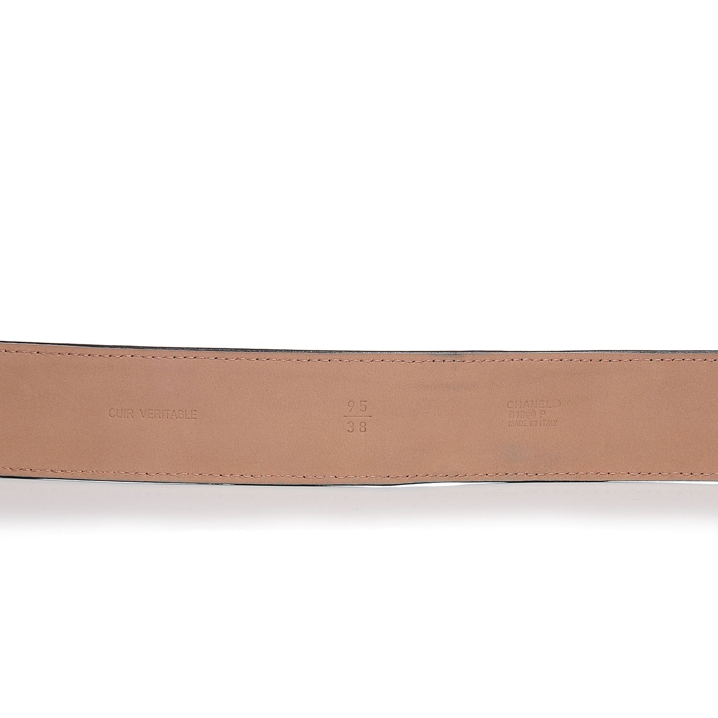 Leather CC Lucky Symbols Belt 95 38 Black