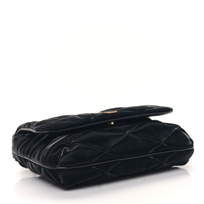 Saint Laurent Satin Quilted Le 57 Diamond Shoulder Bag Black 3 of 7